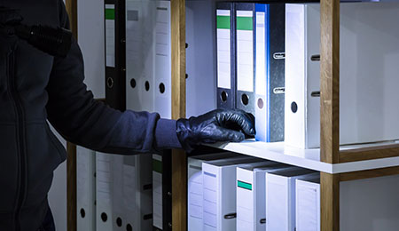 stealing documents